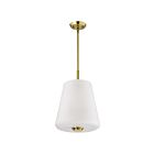 Satco 60-8238 Lune 3-Lights 60W Vintage Brass Pendant