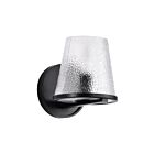 Satco 60-8251 Valentine 1-Light 60W Black Vanity Light