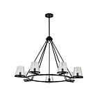 Satco 60-8259 Valentine 7-Lights 60W Black Chandelier