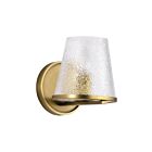 Satco 60-8261 Valentine 1-Light 60W Vintage Brass Vanity Light