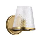 Satco 60-8261 Valentine 1-Light 60W Vintage Brass Vanity Light