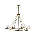 Satco 60-8269 Valentine 7-Lights 60W Vintage Bras Chandelier