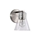 Satco 60-8331 Gianna 1-Light 60W Brushed Nickel Vanity Light