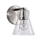 Satco 60-8331 Gianna 1-Light 60W Brushed Nickel Vanity Light