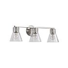 Satco 60-8333 Gianna 3-Lights 60W Brushed Nickel Vanity Light