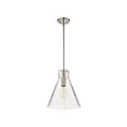 Satco 60-8338 Gianna 1-Light 60W Brushed Nickel Pendant