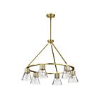 Satco 60-8345 Gianna 6-Lights 60W Vintage Bras Chandelier