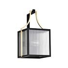 Satco 60-8502 Holden 100W Black and Gold Outdoor Wall Lantern
