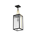 Satco 60-8505 Holden 100W Black and Gold Pendant