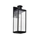 Satco 60-8512 Luca 100W Sand Black Outdoor Wall Lantern