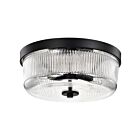 Satco 60-8608 Grayson 60W Matte Black Flush Mount