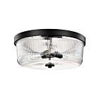 Satco 60-8609 Grayson 60W Matte Black Flush Mount