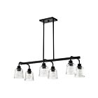 Satco 60-8610 Grayson 6-Lights 60W Matte Black Pendant