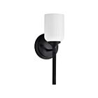 Satco 60-8641 Solara 100W Matte Black Indoor Wall Light