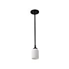 Satco 60-8645 Solara 1-Light 100W Matte Black Pendant