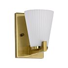 Satco 60-8721 Royale 1-Light 100W Burnished Brass Vanity Light