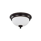 Satco 62-1557 19W Mahogany Bronze Flush Mount