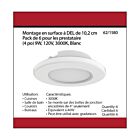 Satco 62-1580 9W 4" White LED Surface Mount (Pack of 6)
