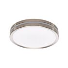 Satco 62-1690 24W Brushed Nickel LED Flush Mount CCT Selectable