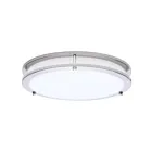Satco 62-1876 25W 13" Nickel Brushed LED Flush Mount