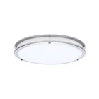 Satco 62-1877 25W 17" Nickel Brushed LED Flush Mount