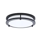 Satco 62-1975 18W 10" Black LED Flush Mount