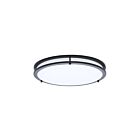 Satco 62-1977 25W 17" Black LED Flush Mount