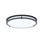 Satco 62-1977 25W 17" Black LED Flush Mount