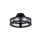Satco 62-2001 Darrow 30W Matte Black Semi Flush Mount