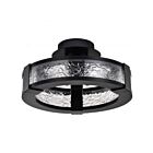 Satco 62-2001 Darrow 30W Matte Black Semi Flush Mount