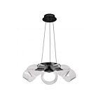 Satco 62-2036 Barnett 5-Lights 24W Matte Black Chandelier