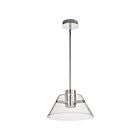 Satco 62-2051 Edmond 12W Polished Nickel Pendant