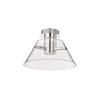 Satco 62-2053 Edmond 12W Polished Nickel Semi Flush Mount