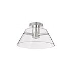 Satco 62-2054 Edmond 18W Polished Nickel Semi Flush Mount