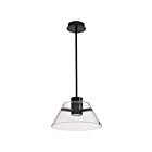 Satco 62-2061 Edmond 12W Matte Black Pendant