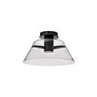 Satco 62-2064 Edmond 18W Matte Black Semi Flush Mount