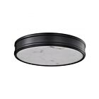 Satco 62-2101 Kendall 25W Matte Black Flush Mount