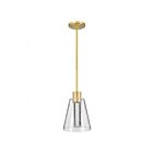 Satco 62-2181 Aura 12W Brushed Brass Pendant