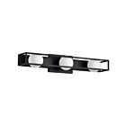 Satco 62-2243 Jenkins 3-Lights 15W Matte Black Vanity Light