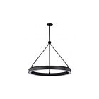 Satco 62-2262 Longford 30W Textured Black Pendant