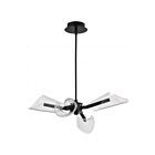 Satco 62-2283 Sedona 4-Lights 24W Matte Black Chandelier
