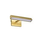 Satco 62-2337 Mila 12W Vintage Brass LED Wall Lamp