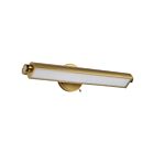 Satco 62-2357 Auden 20W Vintage Brass LED Wall Lamp