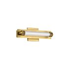 Satco 62-2382 Larissa 9W Vintage Brass LED Vanity Light