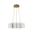 Satco 62-2403 Kenzo 6-Lights 44W Polished Anodized Bronze Chandelier