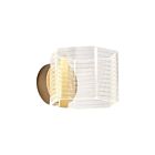 Satco 62-2407 Kenzo 6W Polished Anodized Bronze LED Indoor Wall Sconces