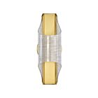 Satco 62-2414 Idris 9W Vintage Brass LED Indoor Wall Light