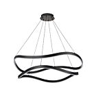 Satco 62-2421 Sylas 64W Matte Black LED Pendant
