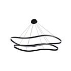 Satco 62-2422 Sylas 64W Matte Black LED Pendant