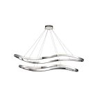 Satco 62-2432 Sylas 64W Polished Nickel LED Pendant